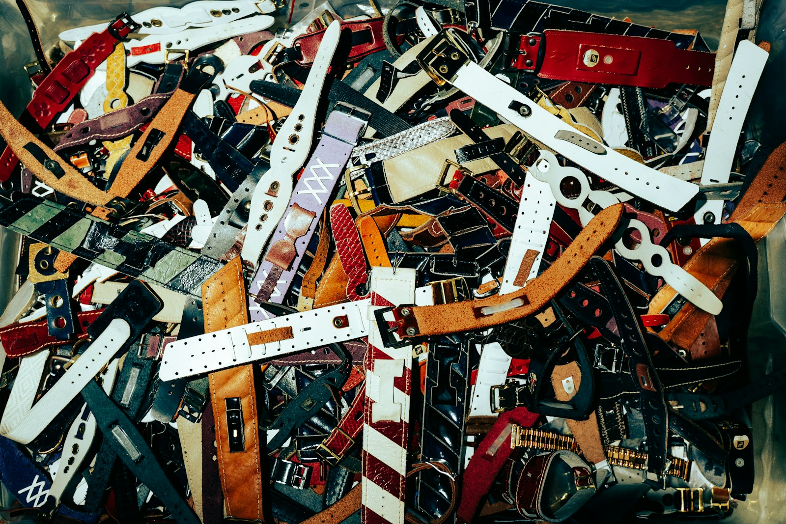 Collection de bracelets de montre en cuir