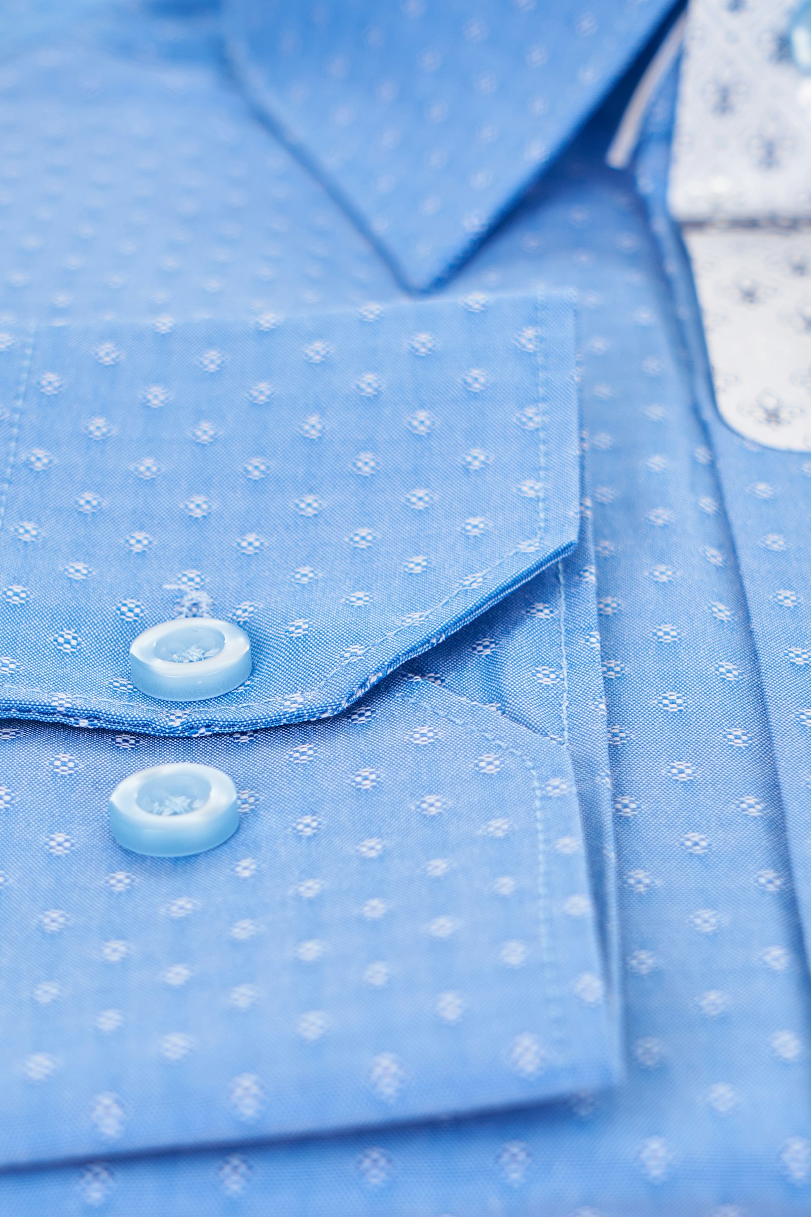 Détail d'une manchette de chemise sur poignet